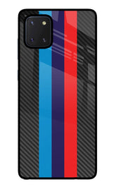 BMW Stripes Pattern Samsung Note 10 Lite Glass Case
